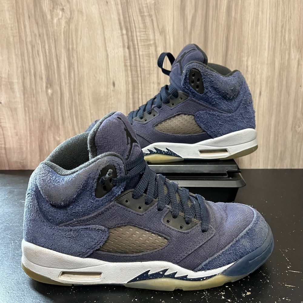 Nike Air Jordan 5 Retro SE GS Georgetown Midnight Navy Sz 4.5Y Shoes FN5452-400